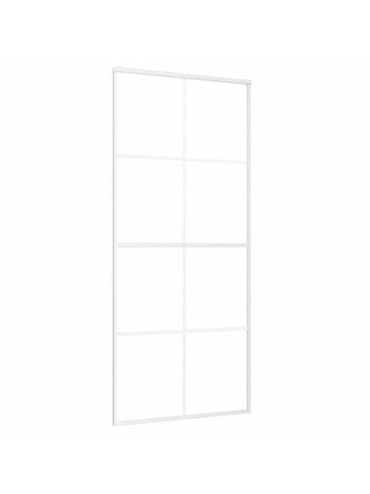 Posuvné dveře ESG sklo a hliník 90 x 205 cm bílé
