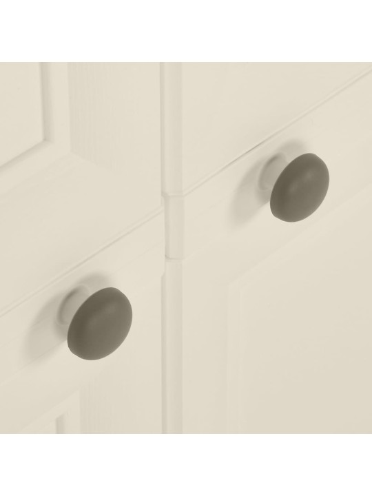 Plastová skříňka 79 x 43 x 85,5 cm design dřeva vanilková