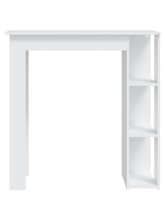 Barový stůl s regálem bílý 102 x 50 x 103,5 cm kompozitní dřevo