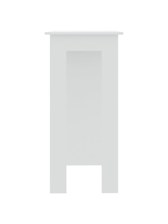 Barový stůl s regálem bílý 102 x 50 x 103,5 cm kompozitní dřevo