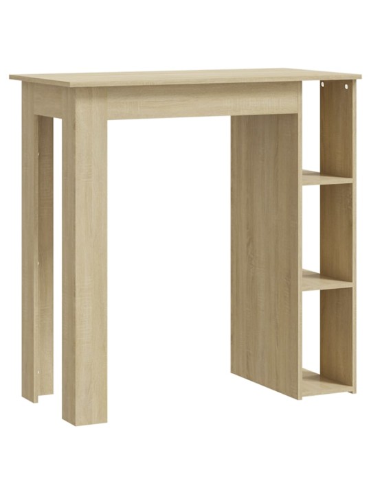 Barový stůl s regálem dub sonoma 102 x 50 x 103,5 cm kompozit