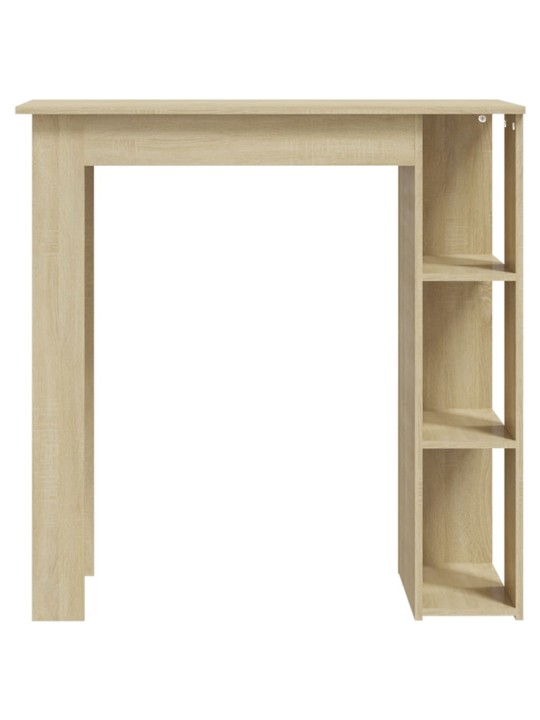Barový stůl s regálem dub sonoma 102 x 50 x 103,5 cm kompozit