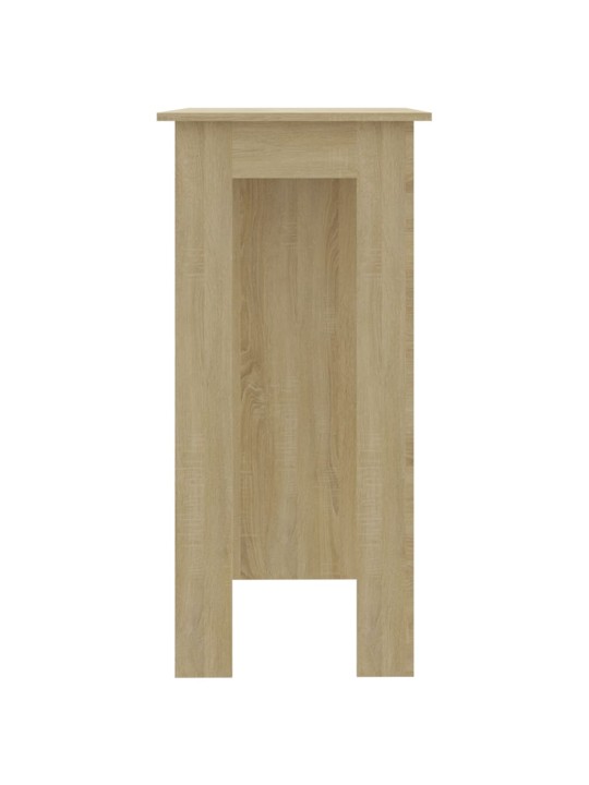 Barový stůl s regálem dub sonoma 102 x 50 x 103,5 cm kompozit