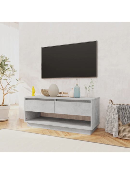TV skříňka betonově šedá 102 x 41 x 44 cm kompozitní dřevo