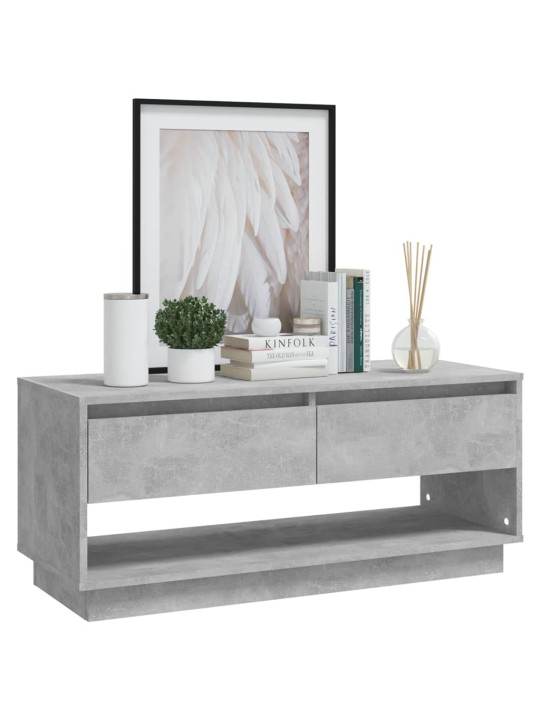 TV skříňka betonově šedá 102 x 41 x 44 cm kompozitní dřevo