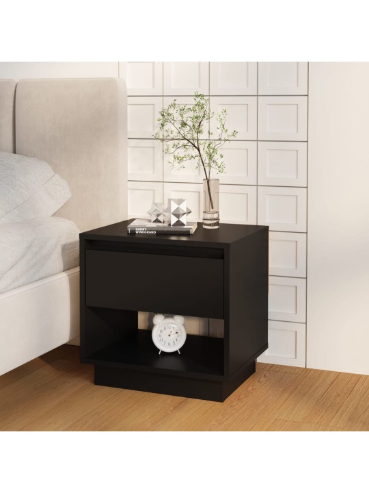 Noční stolky 2 ks černé 45 x 34 x 44 cm dřevotříska