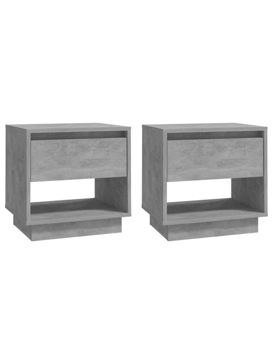 Noční stolky 2 ks betonově šedé 45x34x44 cm kompozitní dřevo