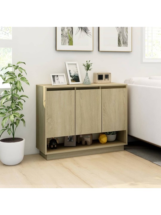Příborník dub sonoma 97 x 31 x 75 cm kompozitní dřevo