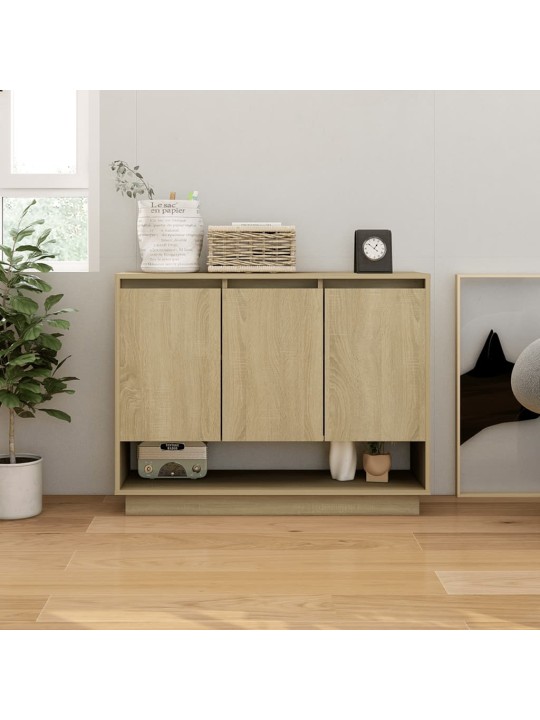 Příborník dub sonoma 97 x 31 x 75 cm kompozitní dřevo