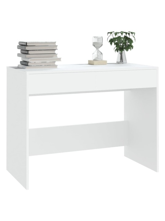 Psací stůl bílý 101 x 50 x 76,5 cm kompozitní dřevo
