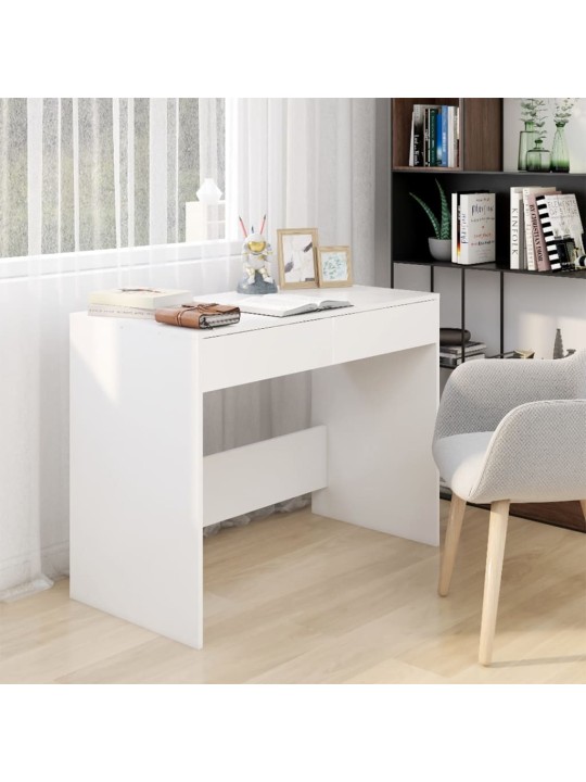Psací stůl bílý 101 x 50 x 76,5 cm kompozitní dřevo