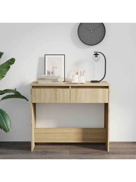 Konzolový stolek dub sonoma 89 x 41 x 76,5 cm kompozitní dřevo