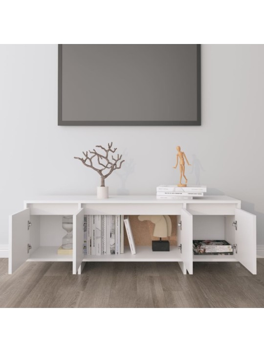 TV skříňka bílá 120 x 30 x 40,5 cm kompozitní dřevo