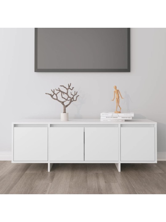 TV skříňka bílá 120 x 30 x 40,5 cm kompozitní dřevo