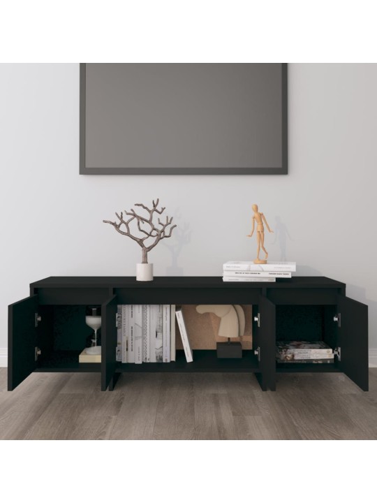 TV skříňka černá 120 x 30 x 40,5 cm kompozitní dřevo