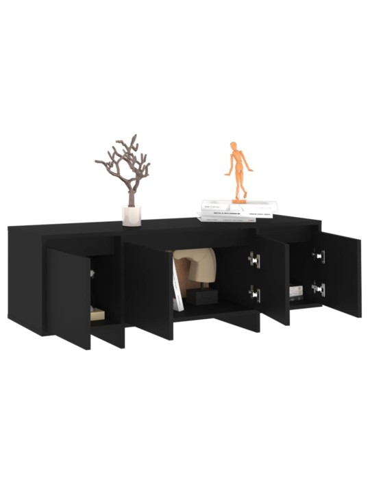 TV skříňka černá 120 x 30 x 40,5 cm kompozitní dřevo