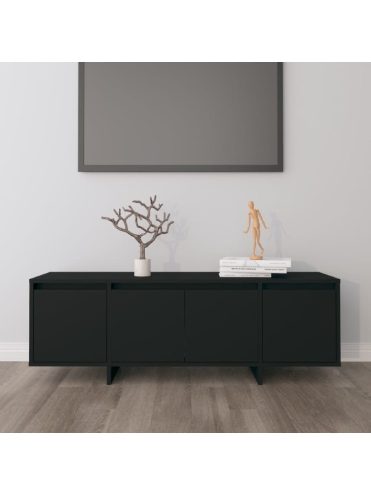 TV skříňka černá 120 x 30 x 40,5 cm kompozitní dřevo