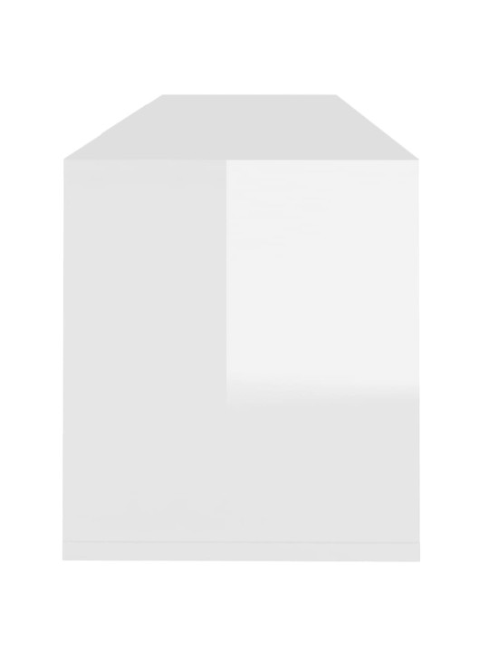 TV skříňka bílá vysoký lesk 120 x 30 x 40,5 cm kompozitní dřevo