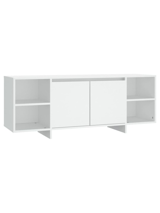 TV stolek bílý 130 x 35 x 50 cm dřevotříska