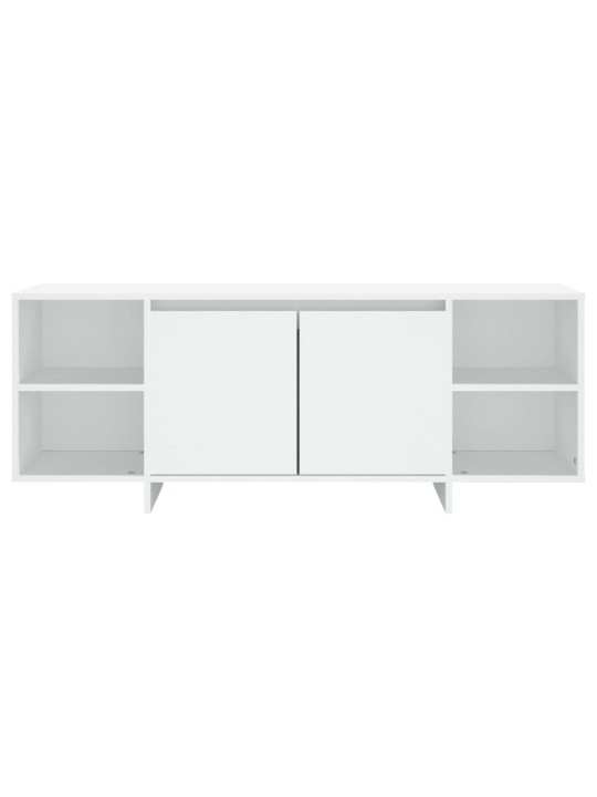 TV stolek bílý 130 x 35 x 50 cm dřevotříska