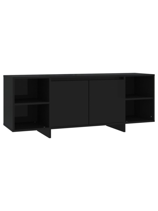 TV stolek černý 130 x 35 x 50 cm dřevotříska