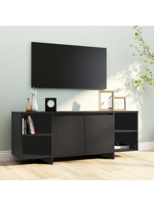 TV stolek černý 130 x 35 x 50 cm dřevotříska