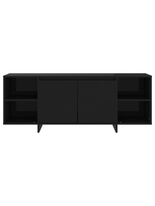 TV stolek černý 130 x 35 x 50 cm dřevotříska