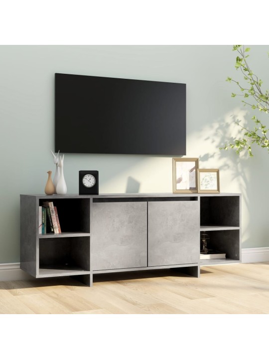 Tv stolek betonově šedý 130 x 35 x 50 cm dřevotříska