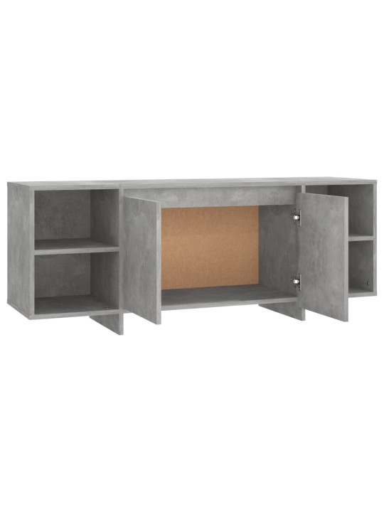 Tv stolek betonově šedý 130 x 35 x 50 cm dřevotříska