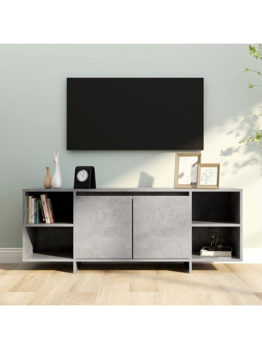 Tv stolek betonově šedý 130 x 35 x 50 cm dřevotříska