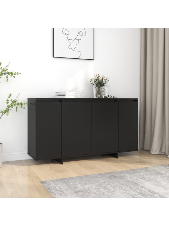 Příborník černý 135 x 41 x 75 cm kompozitní dřevo