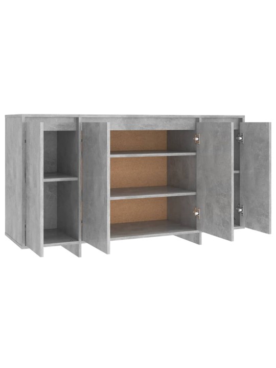 Příborník betonově šedý 135 x 41 x 75 cm kompozitní dřevo