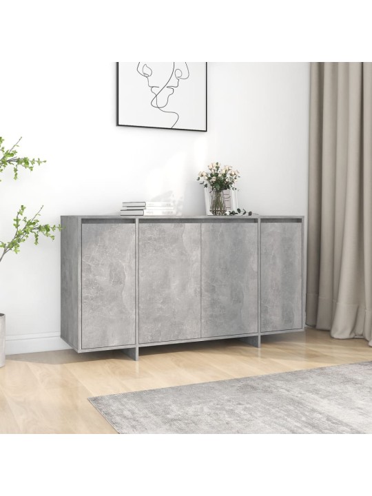 Příborník betonově šedý 135 x 41 x 75 cm kompozitní dřevo