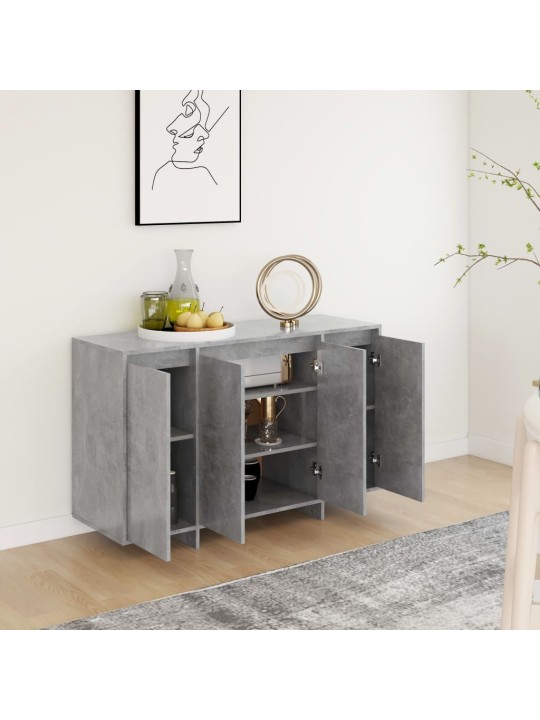 Příborník betonově šedý 120 x 41 x 75 cm kompozitní dřevo