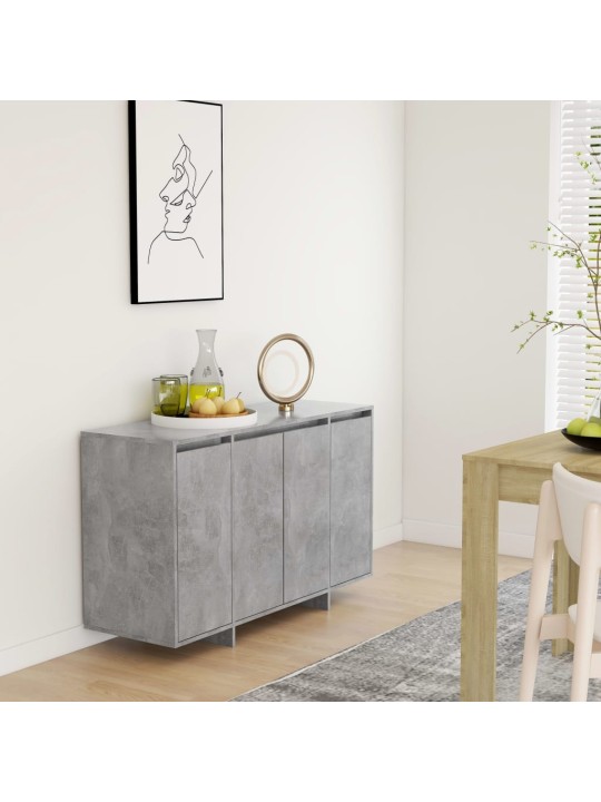 Příborník betonově šedý 120 x 41 x 75 cm kompozitní dřevo