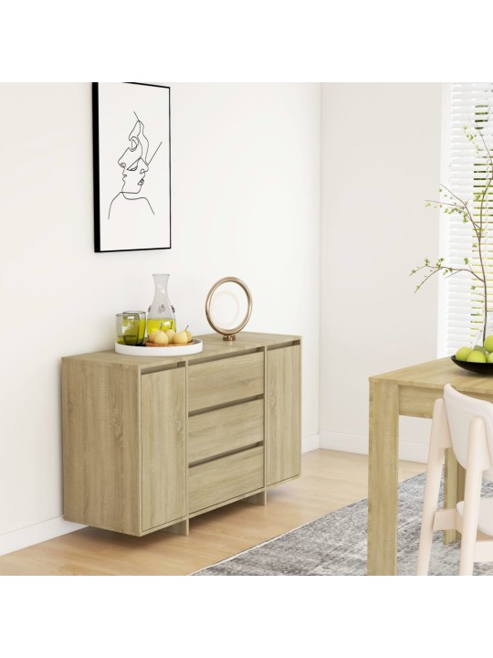 Příborník se 3 zásuvkami dub sonoma 120 x 41 x 75 cm kompozit
