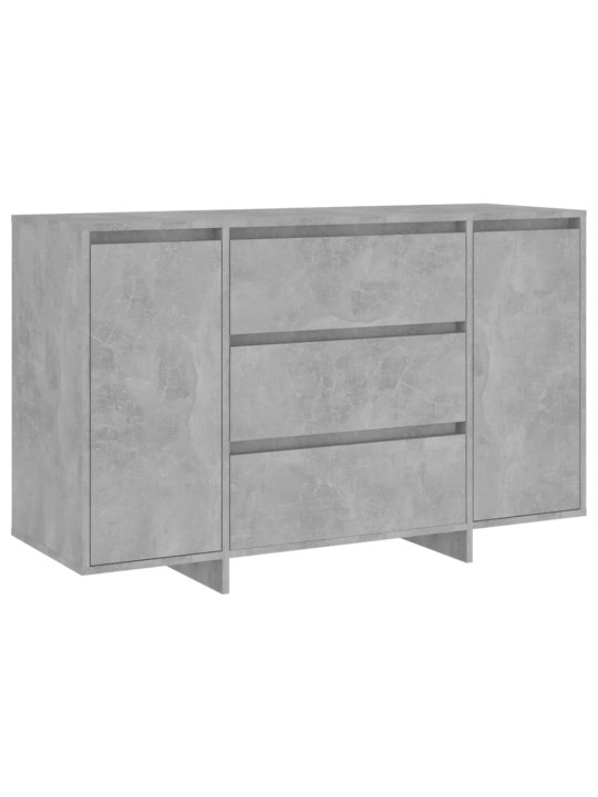 Příborník se 3 zásuvkami betonově šedý 120x41x75 cm kompozit