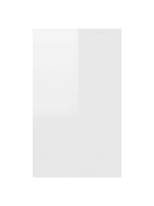 Příborník se 3 zásuvkami bílý vysoký lesk 120x41x75 cm kompozit