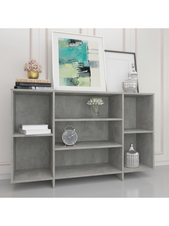 Příborník betonově šedý 120 x 30 x 75 cm kompozitní dřevo
