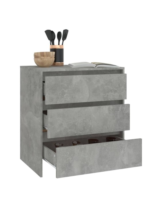 Příborník betonově šedý 70x41x75 cm kompozitní dřevo