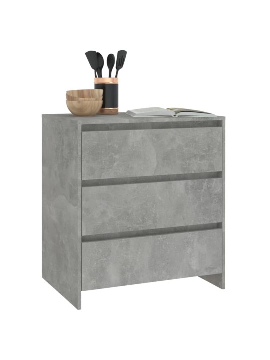 Příborník betonově šedý 70x41x75 cm kompozitní dřevo