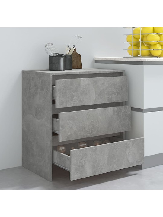 Příborník betonově šedý 70x41x75 cm kompozitní dřevo