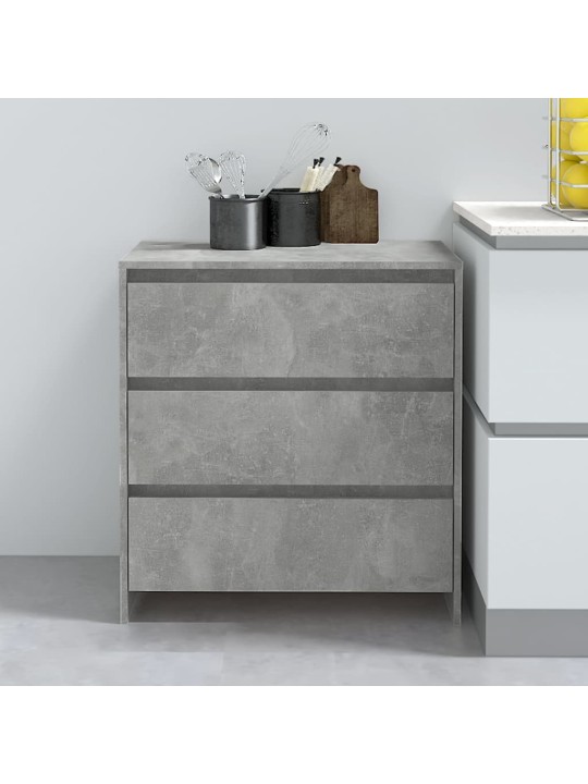 Příborník betonově šedý 70x41x75 cm kompozitní dřevo