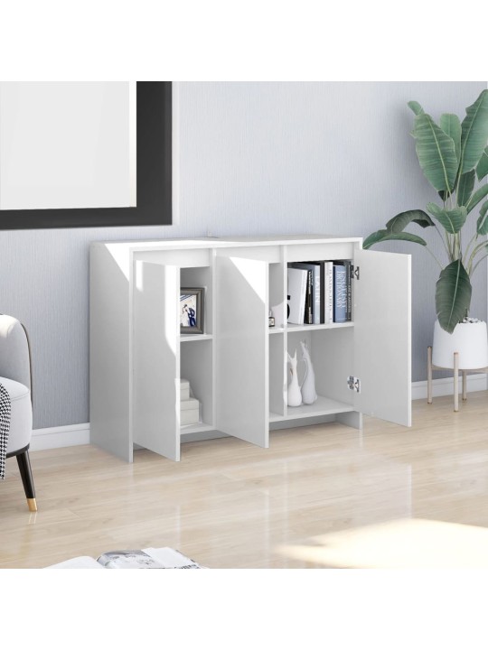 Příborník bílý 102 x 33 x 75 cm kompozitní dřevo