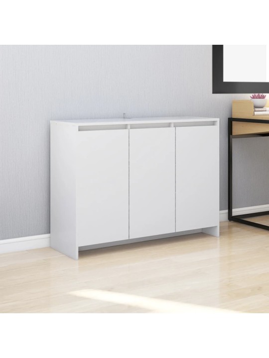 Příborník bílý 102 x 33 x 75 cm kompozitní dřevo