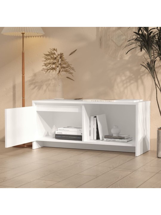 Tv skříňka bílá 90 x 35 x 40 cm dřevotříska