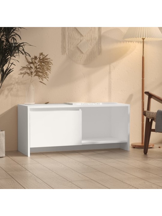 Tv skříňka bílá 90 x 35 x 40 cm dřevotříska
