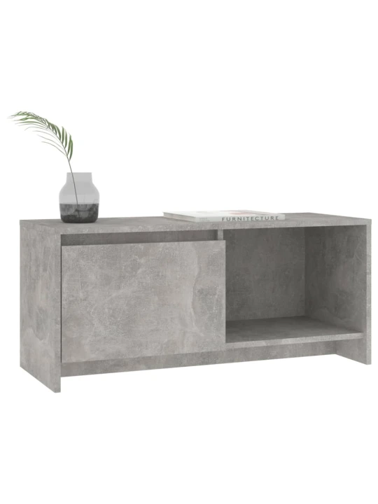 TV skříňka betonově šedá 90 x 35 x 40 cm kompozitní dřevo