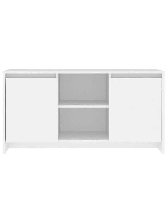 TV skříňka bílá 102 x 37,5 x 52,5 cm kompozitní dřevo