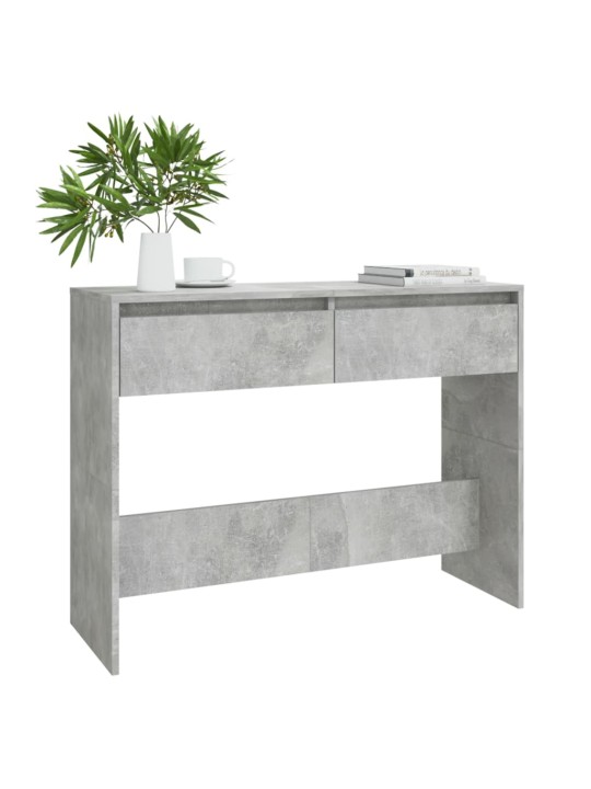 Konzolový stolek betonově šedý 100x35x76,5 cm kompozitní dřevo
